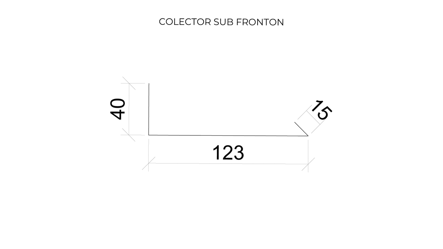 Colector frontal (178 x 2000 mm)