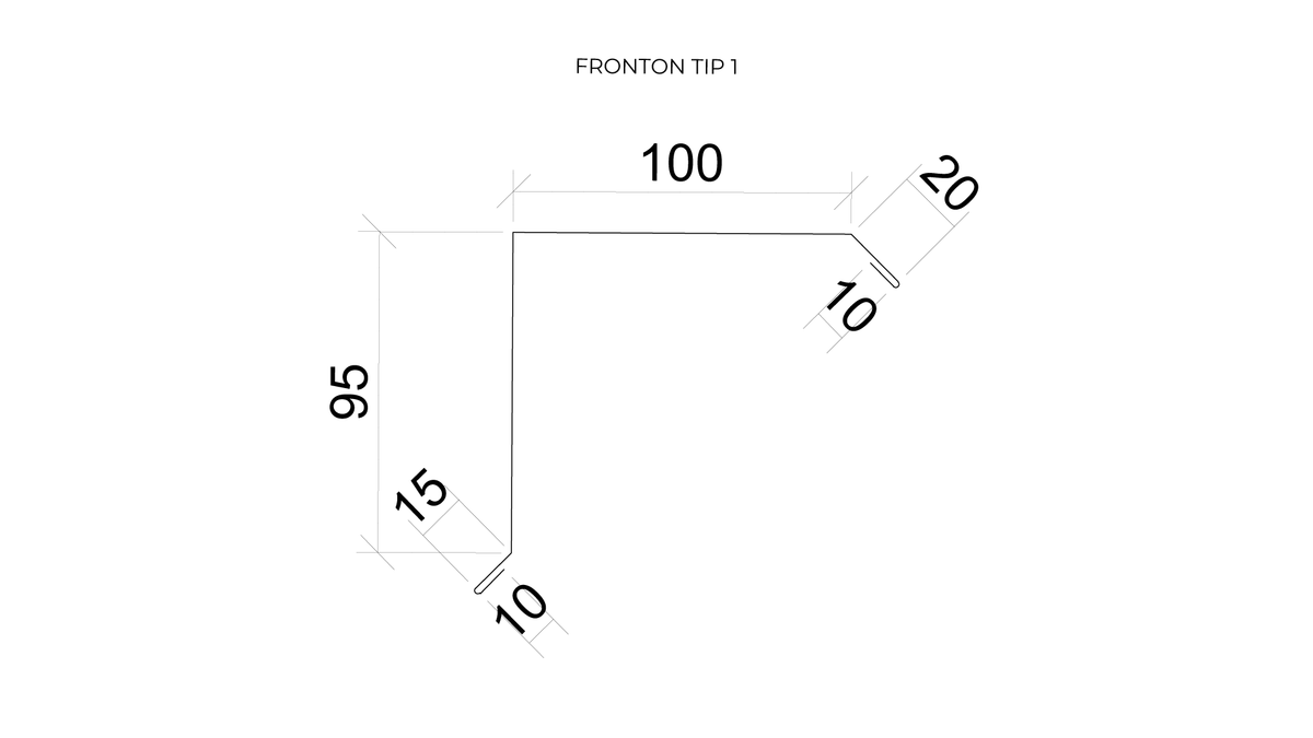 Fronton Tip 1 ( 250 x 2000 mm )