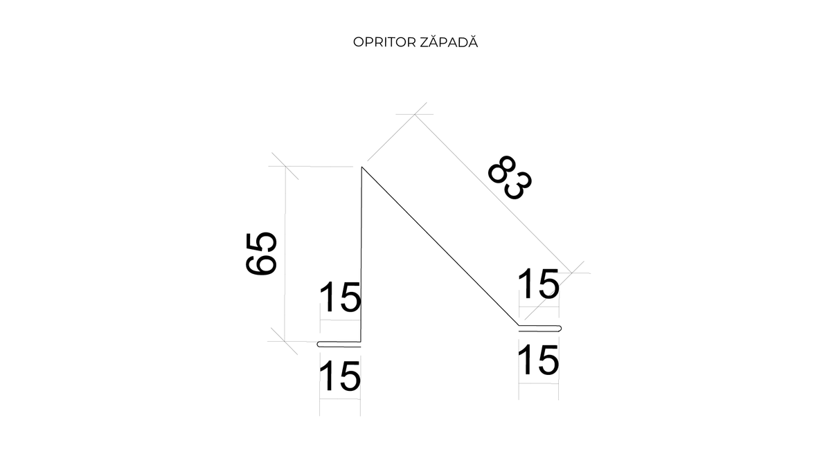 Opritor zăpadă ( 208 x 2000 mm )