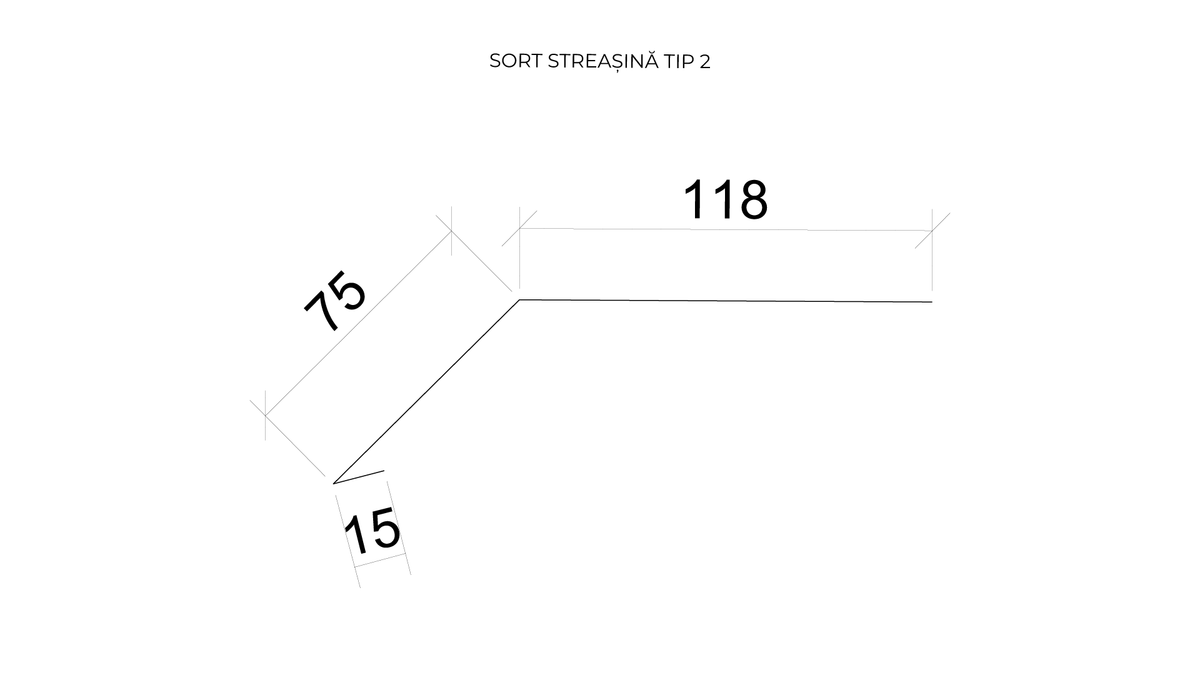 Șorț streașină Tip 2 ( 208 x 2000 mm )