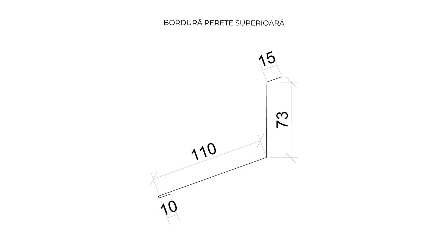 Bordură perete superior ( 208 x 2000 mm )
