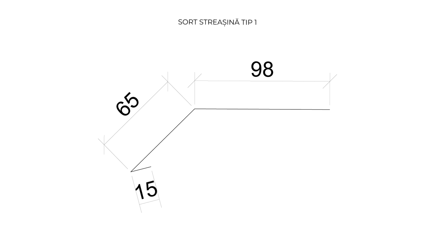 Șorț streașină Tip 1